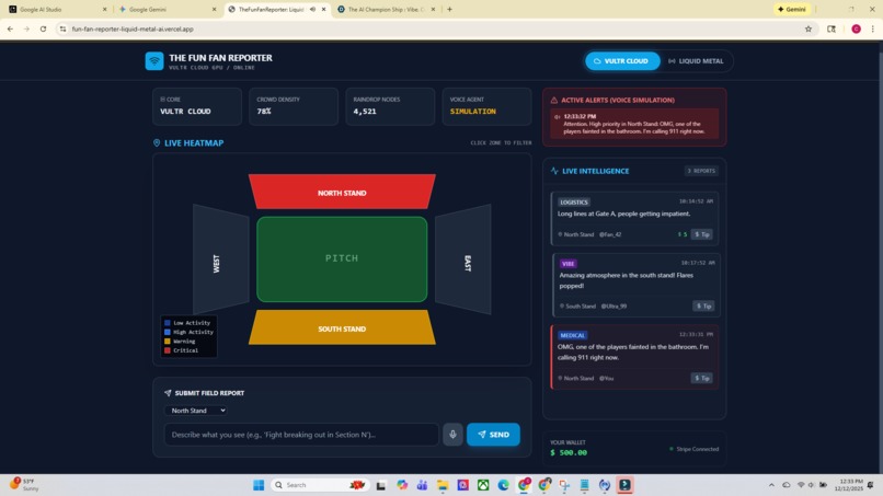 TheFunFanReporter Offline Edge AI economy for massive events – screenshot 1