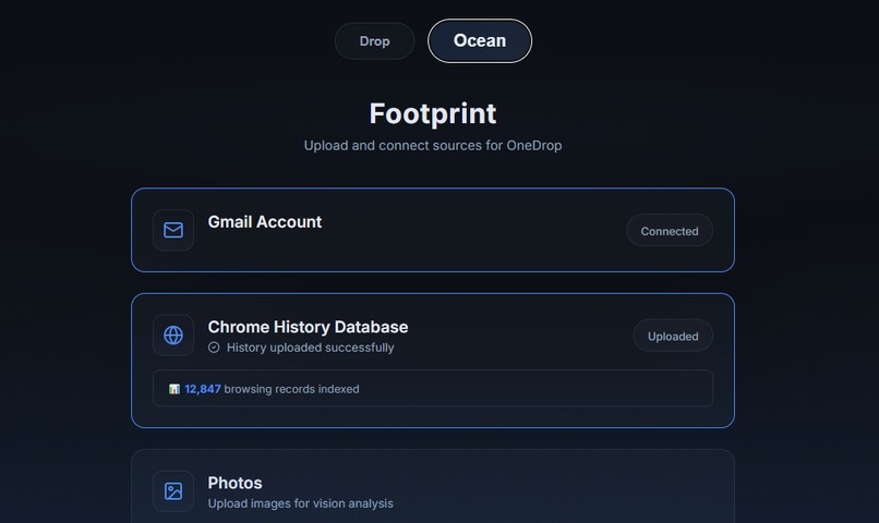 OneDrop - Voice based Multimodal Google for personal data – screenshot 3