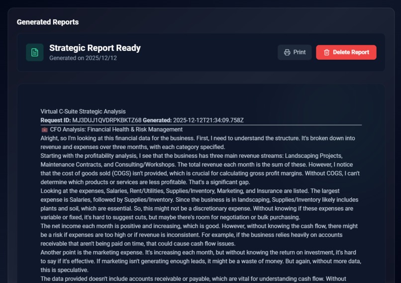 Virtual C-Suite – screenshot 6