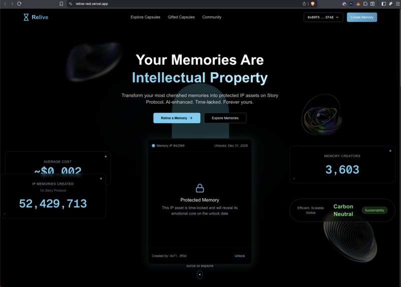 Relive – screenshot 1