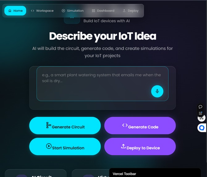 AI IOT studio – screenshot 1