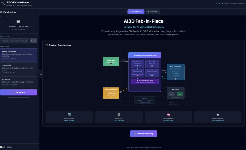 ai3d fab in place  – screenshot 1