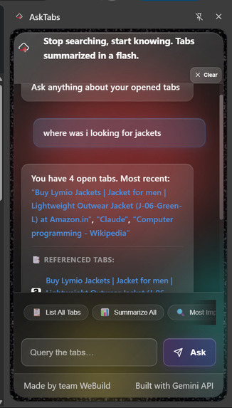 AskTabs – screenshot 2