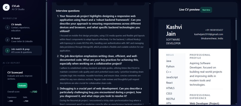 Resume Lab – screenshot 4