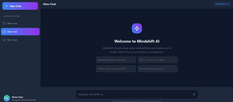 OverthinkLess AI – A Smart Action-Trigger Chatbot – screenshot 1