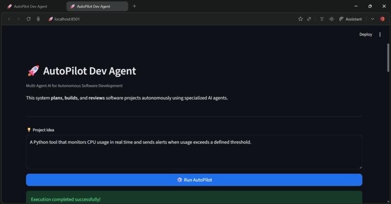 AutoPilot Dev Agent – screenshot 3