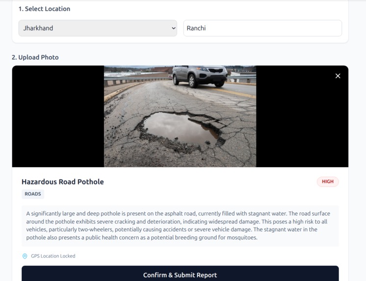 Smart City "Citizen Reporter" – screenshot 1