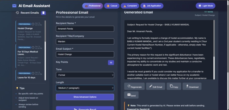 AI-EMAIL-ASSISTANT – screenshot 2