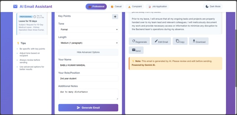 AI-EMAIL-ASSISTANT – screenshot 3