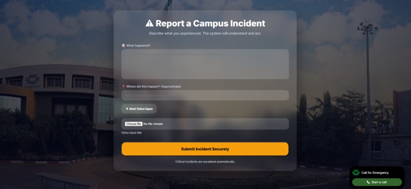 KIIT Pulse - AI Driven Campus Incident & Response System – screenshot 4