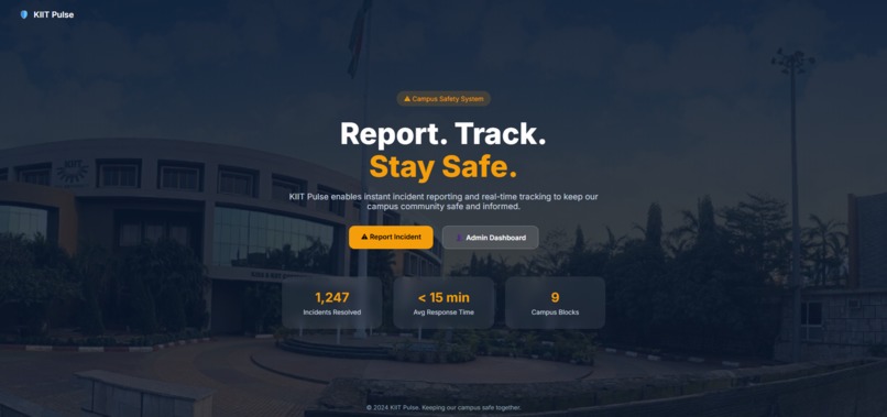 KIIT Pulse - AI Driven Campus Incident & Response System – screenshot 6