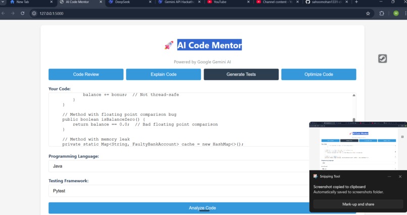 Ai code mentor – screenshot 3