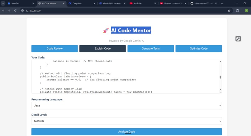 Ai code mentor – screenshot 4