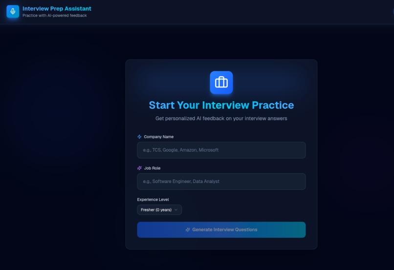 Interview Prep Assistant – screenshot 3