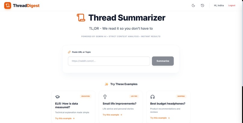 Thread Summarizer – screenshot 2