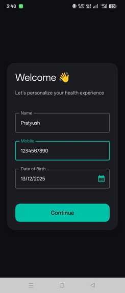 Health App – screenshot 1