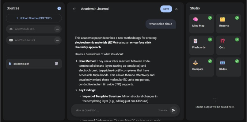 SourcebookLM – screenshot 2