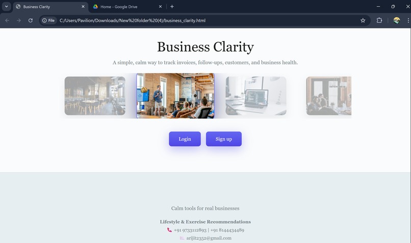 business clarity – screenshot 1