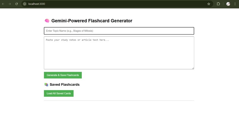 Flash Card Generator – screenshot 1
