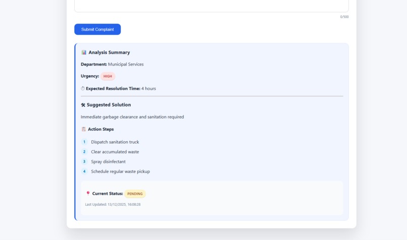 Agentic City Problem Solver – screenshot 1