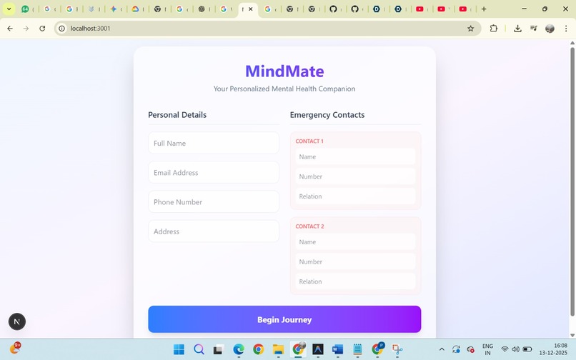AI Mental Health Assistant  – screenshot 1