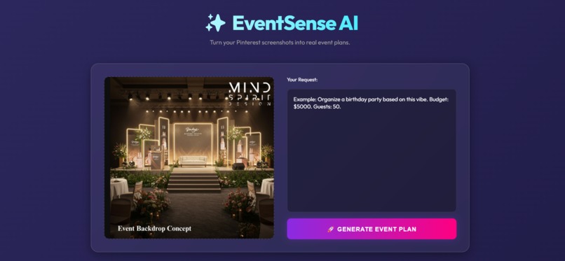 EventSense – screenshot 3
