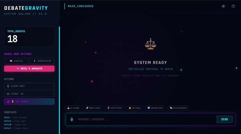 Debate gravity  – screenshot 1