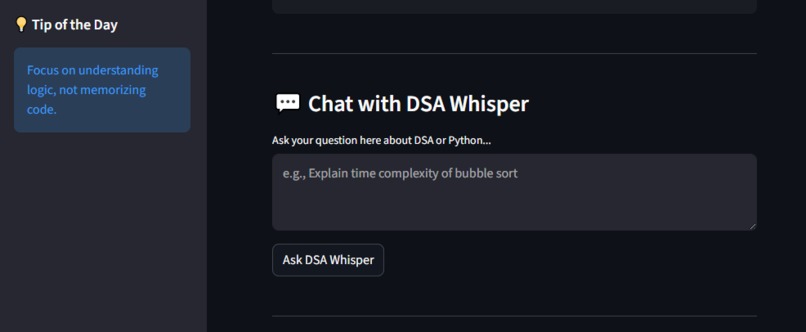DSA-Whisper – screenshot 2