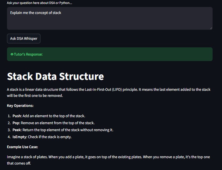 DSA-Whisper – screenshot 3