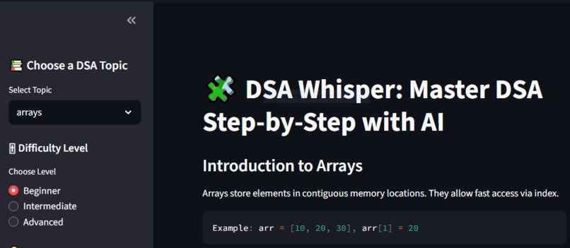 DSA-Whisper – screenshot 1