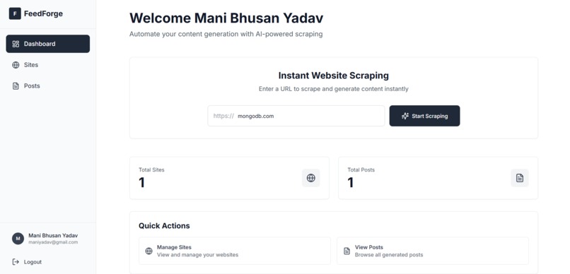 FeedForge – screenshot 1