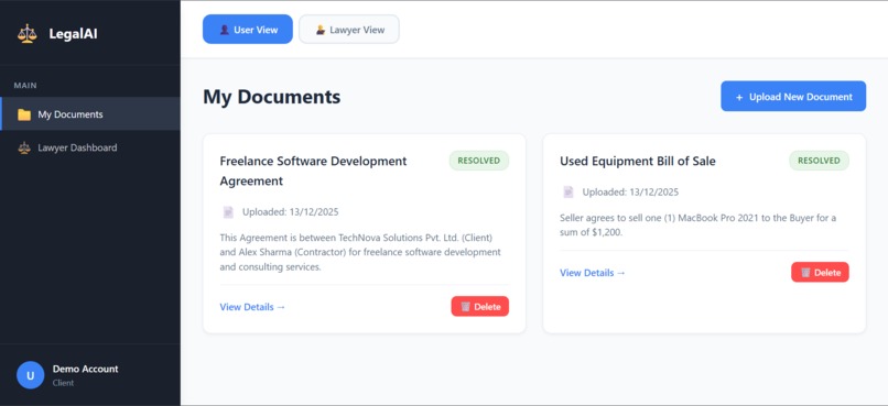 AI-Legal-Assistant – screenshot 1