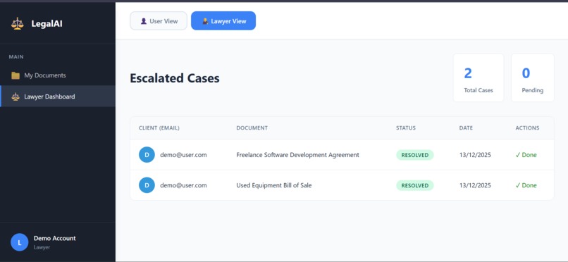 AI-Legal-Assistant – screenshot 6
