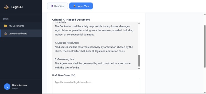 AI-Legal-Assistant – screenshot 5