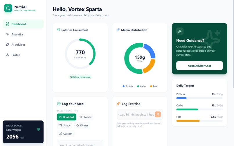 NutriAI – screenshot 1
