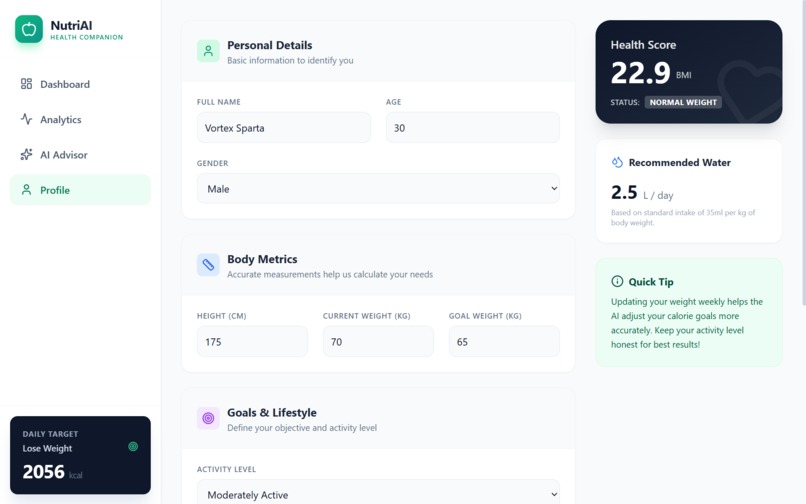 NutriAI – screenshot 4