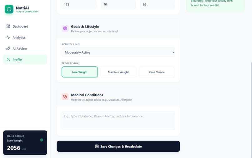 NutriAI – screenshot 5
