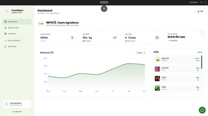 Fresh Mart Empowering Local Vendors Digitally – screenshot 1