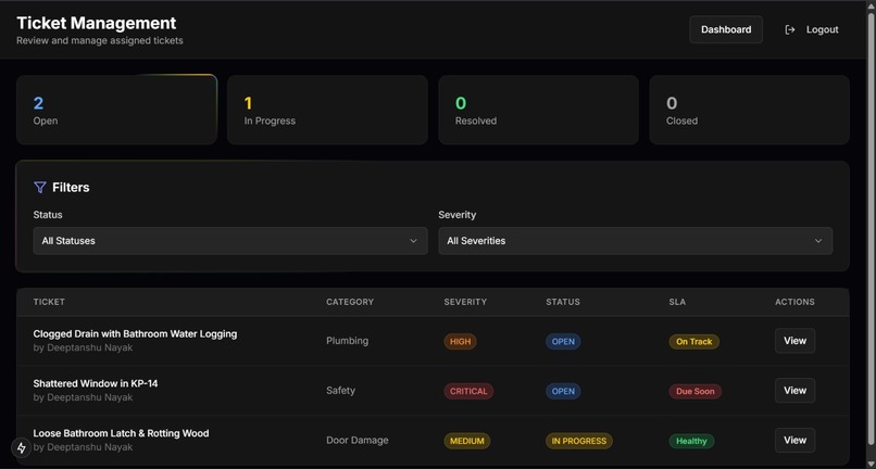 Campus Issue Resolver – screenshot 1