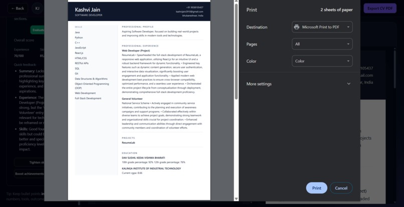 Resume Lab – screenshot 6