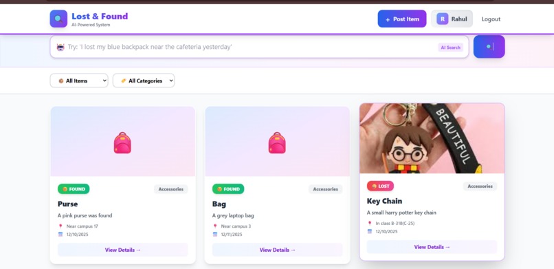 Smart Lost and Found System – screenshot 2