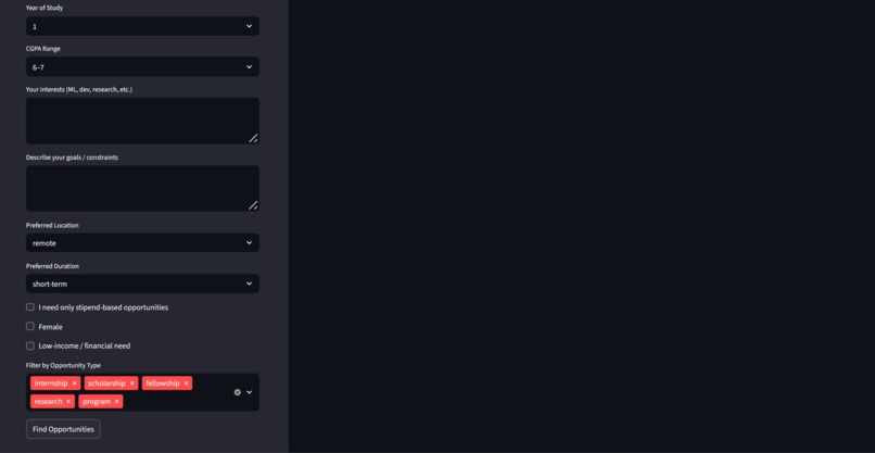 OpporTutor – AI Opportunity Navigator – screenshot 3