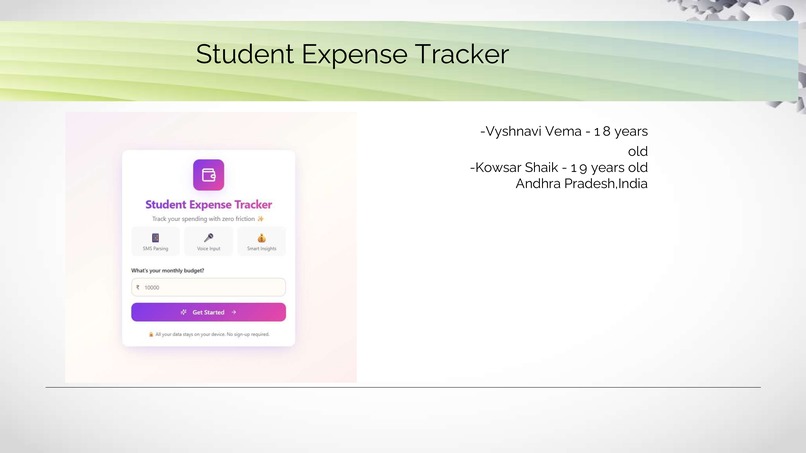 Student Expense Tracker – screenshot 1