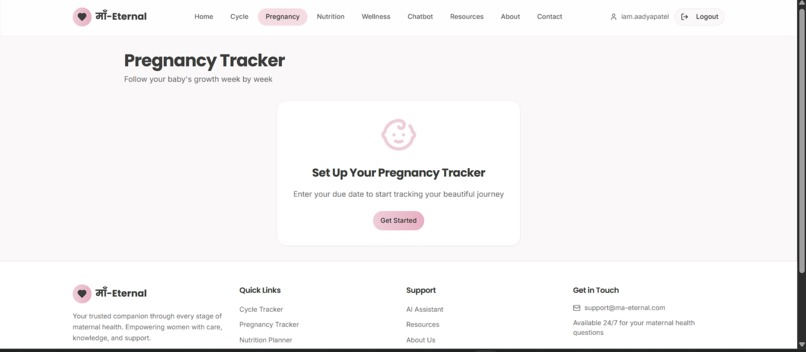 माँ-Eternal — Digital Maternal Health Companion – screenshot 2