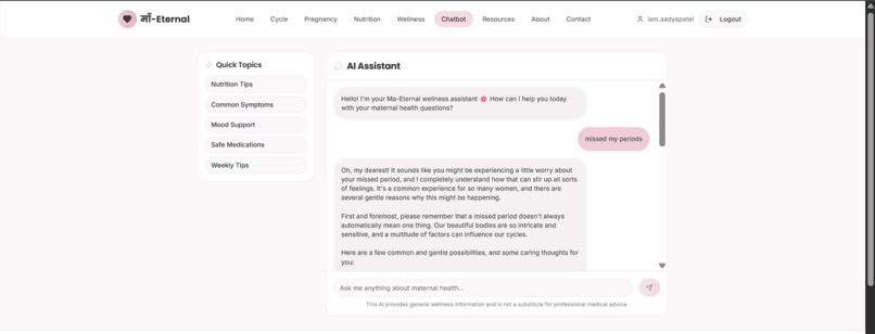 माँ-Eternal — Digital Maternal Health Companion – screenshot 5