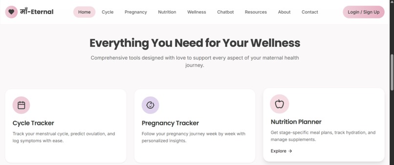 माँ-Eternal — Digital Maternal Health Companion – screenshot 7