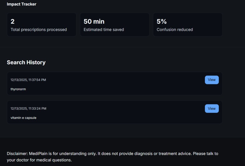 MEDIPLAIN – screenshot 2