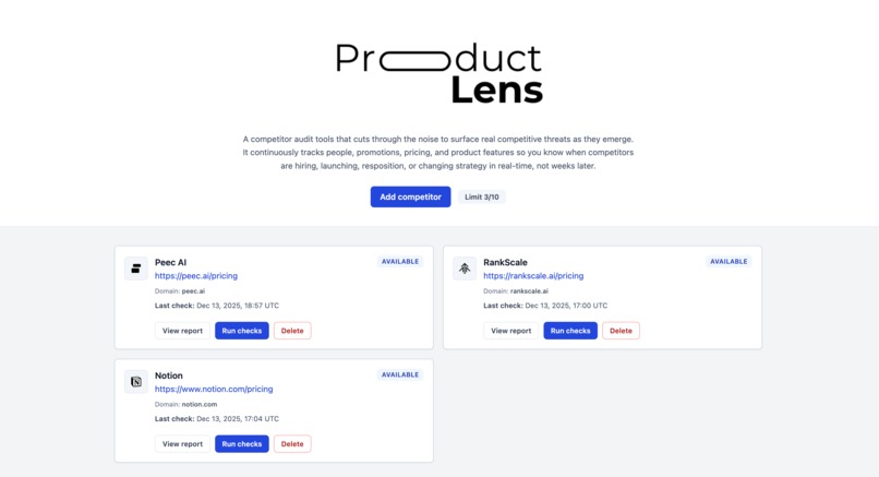 Product Lens – screenshot 1