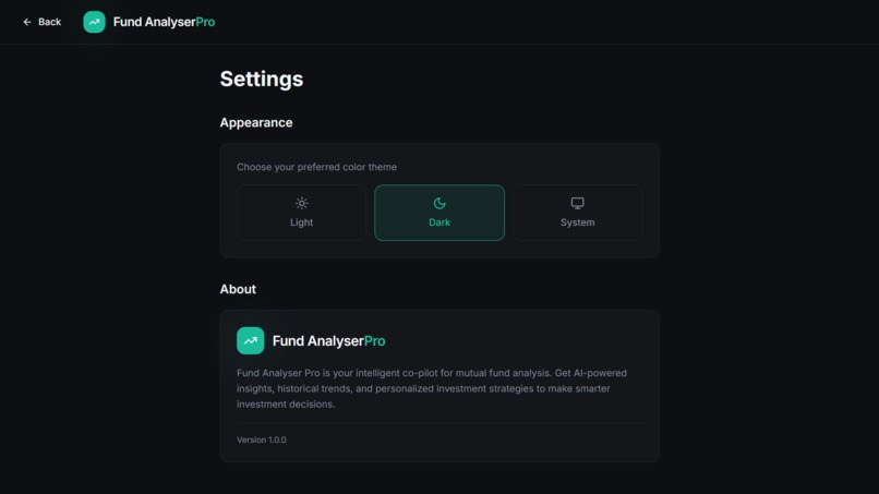 fund-analyzer-pro – screenshot 2