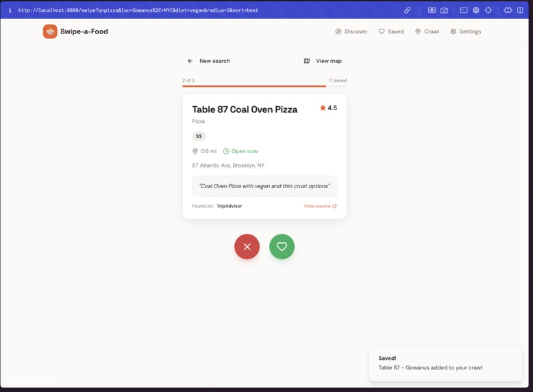 Swipe-a-Food  – screenshot 5